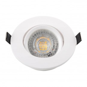 DK3020-WH Встраиваемый светильник, IP 20, 10 Вт, GU5.3, LED, белый, пластик в Лабытнанги - labytnangi.ok-mebel.com | фото 4