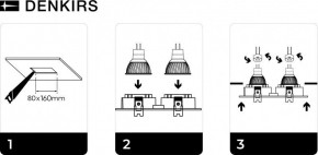 DK3022-BK Встраиваемый светильник, IP 20, 10 Вт, GU5.3, LED, черный, пластик в Лабытнанги - labytnangi.ok-mebel.com | фото 6