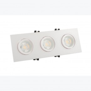 DK3023-WH Встраиваемый светильник, IP 20, 10 Вт, GU5.3, LED, белый, пластик в Лабытнанги - labytnangi.ok-mebel.com | фото 2