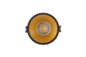 DK3026-BG Встраиваемый светильник, IP 20, 10 Вт, GU5.3, LED, черный/золотой, пластик в Лабытнанги - labytnangi.ok-mebel.com | фото