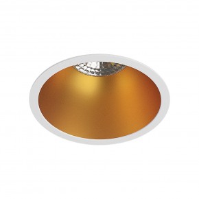 DK3026-WG Встраиваемый светильник, IP 20, 10 Вт, GU5.3, LED, белый/золотой, пластик в Лабытнанги - labytnangi.ok-mebel.com | фото