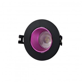 DK3061-BK+PI Встраиваемый светильник, IP 20, 10 Вт, GU5.3, LED, черный/розовый, пластик в Лабытнанги - labytnangi.ok-mebel.com | фото