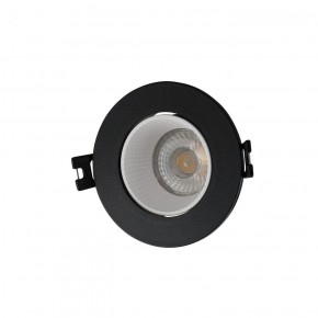 DK3061-BK+WH Встраиваемый светильник, IP 20, 10 Вт, GU5.3, LED, черный/белый, пластик в Лабытнанги - labytnangi.ok-mebel.com | фото