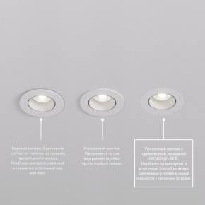 DK3061-WBR Встраиваемый светильник, IP 20, 10 Вт, GU5.3, LED, белый/бронзовый, пластик в Лабытнанги - labytnangi.ok-mebel.com | фото 4