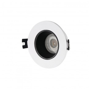 DK3061-WH+BK Встраиваемый светильник, IP 20, 10 Вт, GU5.3, LED, белый/черный, пластик в Лабытнанги - labytnangi.ok-mebel.com | фото