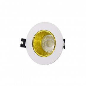 DK3061-WH+YE Встраиваемый светильник, IP 20, 10 Вт, GU5.3, LED, белый/желтый, пластик в Лабытнанги - labytnangi.ok-mebel.com | фото