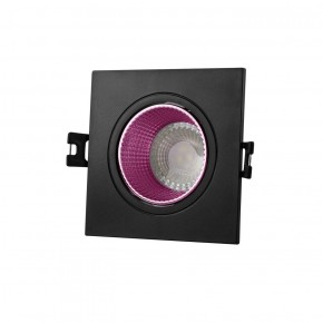 DK3071-BK+PI Встраиваемый светильник, IP 20, 10 Вт, GU5.3, LED, черный/розовый, пластик в Лабытнанги - labytnangi.ok-mebel.com | фото