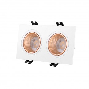 DK3072-WBR Встраиваемый светильник, IP 20, 10 Вт, GU5.3, LED, белый/бронзовый, пластик в Лабытнанги - labytnangi.ok-mebel.com | фото