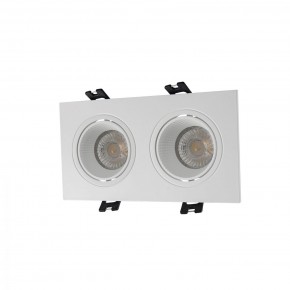 DK3072-WH Встраиваемый светильник, IP 20, 10 Вт, GU5.3, LED, белый/белый, пластик в Лабытнанги - labytnangi.ok-mebel.com | фото