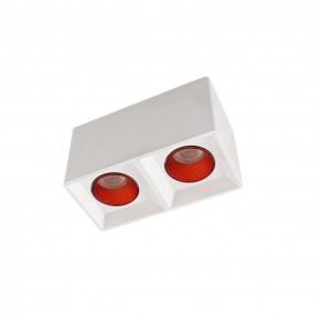 DK3085-WH+RD Светильник накладной IP 20, 10 Вт, GU5.3, LED, белый/красный, пластик в Лабытнанги - labytnangi.ok-mebel.com | фото