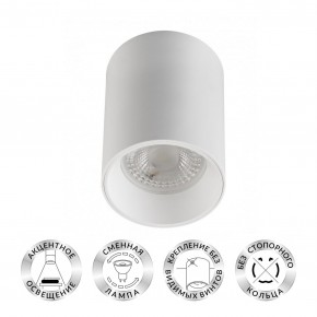 DK3110-WH Светильник накладной IP 20, 10 Вт, GU5.3, LED, белый, пластик в Лабытнанги - labytnangi.ok-mebel.com | фото