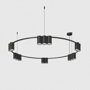 DK4067-BK Подвесной светильник ORBIT, IP20, 15xGU10 LED до 15 Вт, черный матовый, алюминий в Лабытнанги - labytnangi.ok-mebel.com | фото