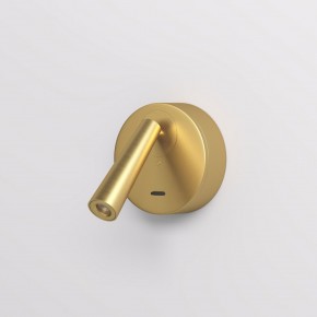 DK5072-SB Бра SHINE WALL со светодиодом, D104*H68, IP20, 3000К, 3W, RA?90, сатинированная латунь, алюминий в Лабытнанги - labytnangi.ok-mebel.com | фото 2