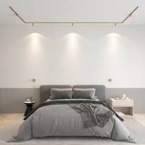 DK5072-SB Бра SHINE WALL со светодиодом, D104*H68, IP20, 3000К, 3W, RA?90, сатинированная латунь, алюминий в Лабытнанги - labytnangi.ok-mebel.com | фото 4
