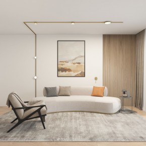 DK5072-SB Бра SHINE WALL со светодиодом, D104*H68, IP20, 3000К, 3W, RA?90, сатинированная латунь, алюминий в Лабытнанги - labytnangi.ok-mebel.com | фото 5