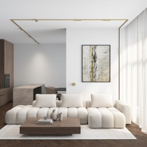 DK5072-SB Бра SHINE WALL со светодиодом, D104*H68, IP20, 3000К, 3W, RA?90, сатинированная латунь, алюминий в Лабытнанги - labytnangi.ok-mebel.com | фото 6