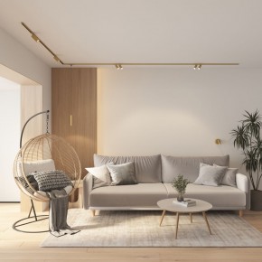 DK5072-SB Бра SHINE WALL со светодиодом, D104*H68, IP20, 3000К, 3W, RA?90, сатинированная латунь, алюминий в Лабытнанги - labytnangi.ok-mebel.com | фото 8