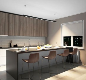 DK9204-BK Линейный светильник 52W 2000mm 4000K, черный в Лабытнанги - labytnangi.ok-mebel.com | фото 5