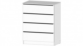 ЭЛЕГАНТ Комод 4 ящика (белый) в Лабытнанги - labytnangi.ok-mebel.com | фото