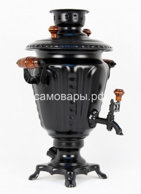 Электрический самовар "Черный Русский" матовая рюмка в наборе на 3 литра (Ограниченная серия) в Лабытнанги - labytnangi.ok-mebel.com | фото 3