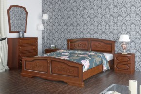 ЕЛЕНА Кровать из массива (Орех) в Лабытнанги - labytnangi.ok-mebel.com | фото
