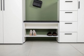 ЭЙР прихожая (модульная) Белый Шагрень в Лабытнанги - labytnangi.ok-mebel.com | фото 23