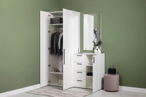 ЭЙР прихожая (модульная) Белый Шагрень в Лабытнанги - labytnangi.ok-mebel.com | фото 24