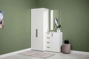 ЭЙР прихожая (модульная) Белый Шагрень в Лабытнанги - labytnangi.ok-mebel.com | фото 3