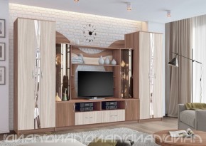 Гостиная Аллегро с 2 шкафами вариант-5 (Ясень светлый/тёмный) в Лабытнанги - labytnangi.ok-mebel.com | фото 3