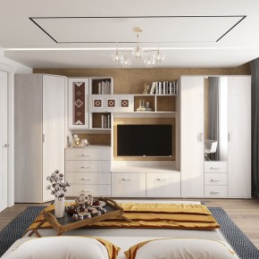 Гостиная Белла (модульная) ясень белый в Лабытнанги - labytnangi.ok-mebel.com | фото