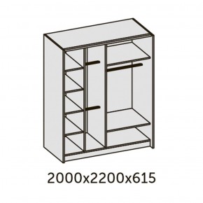 ИННЭС-5 Шкаф-купе 2-х дв. 2000 (2дв. Ф1 - венге) в Лабытнанги - labytnangi.ok-mebel.com | фото 3