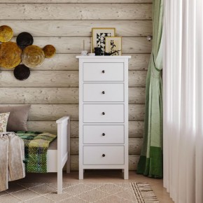 Комод 05 Кантри белый с пятью ящиками в Лабытнанги - labytnangi.ok-mebel.com | фото 4