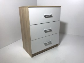 Комод 3 ящика (дуб сонома/белый) в Лабытнанги - labytnangi.ok-mebel.com | фото