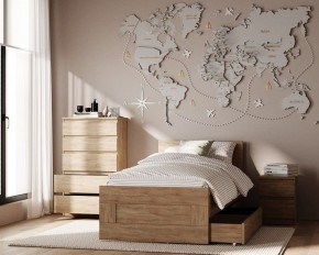 Комод КАСТОР с пятью ящиками, цвет Дуб Сонома в Лабытнанги - labytnangi.ok-mebel.com | фото 3