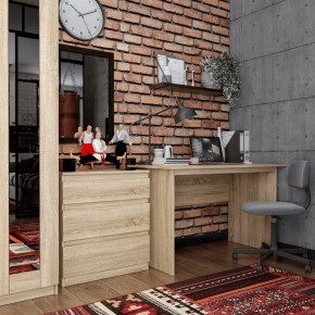 Комод КАСТОР с тремя ящиками, цвет Дуб Сонома в Лабытнанги - labytnangi.ok-mebel.com | фото 3