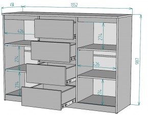 Комод Мальта K118 в Лабытнанги - labytnangi.ok-mebel.com | фото 2