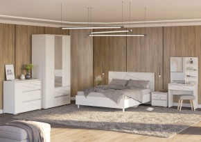 АДЕЛИНА Комод с 1дв и 3-мя ящ (белый рамух) в Лабытнанги - labytnangi.ok-mebel.com | фото 3