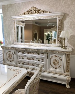 Комод с Зеркалом Алсу (белый глянец) в Лабытнанги - labytnangi.ok-mebel.com | фото 6