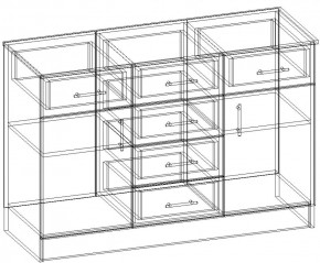 СОФИЯ Комод К1200 2Д (венге/дуб белфорт) в Лабытнанги - labytnangi.ok-mebel.com | фото 3