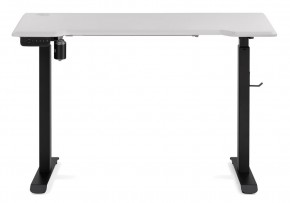 Компьютерный стол Маркос с механизмом подъема 120х75х75 белая шагрень / черный в Лабытнанги - labytnangi.ok-mebel.com | фото 3