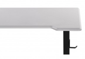 Компьютерный стол Маркос с механизмом подъема 120х75х75 белая шагрень / черный в Лабытнанги - labytnangi.ok-mebel.com | фото 8