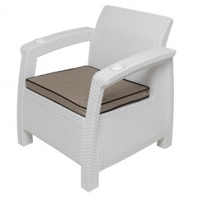 Комплект кресел Yalta Double Seat (Ялта) белый в Лабытнанги - labytnangi.ok-mebel.com | фото 3