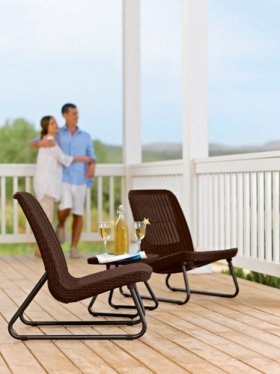 Комплект мебель Рио Патио (Rio Patio set) виски-коричневый в Лабытнанги - labytnangi.ok-mebel.com | фото 3