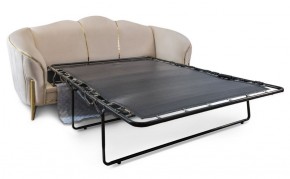 Комплект мягкой мебели Lara 3-1-1 с раскладным механизмом (бежевый/золото) в Лабытнанги - labytnangi.ok-mebel.com | фото 3