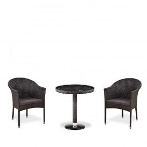 Комплект плетеной мебели T601/Y350A-W53 Brown (2+1) в Лабытнанги - labytnangi.ok-mebel.com | фото 1