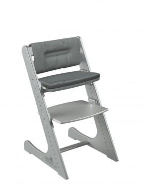 Комплект растущий стул и подушки Конёк Горбунёк Комфорт  (Серый металлик, Графит) в Лабытнанги - labytnangi.ok-mebel.com | фото
