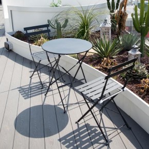 Комплект садовой мебели OTS-001R (стол + 2 стула) металл в Лабытнанги - labytnangi.ok-mebel.com | фото 2