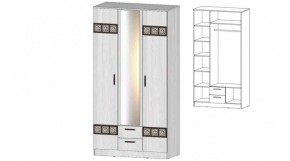 КОСТА-РИКА Шкаф 3-х створчатый (анкор светлый) в Лабытнанги - labytnangi.ok-mebel.com | фото