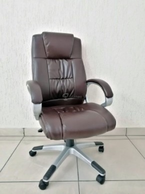 Кресло Barneo K-6 для руководителя (коричневая экокожа) в Лабытнанги - labytnangi.ok-mebel.com | фото