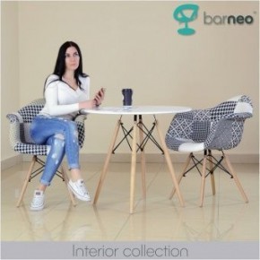 Кресло Barneo N-14 Patchwork черно-белый в Лабытнанги - labytnangi.ok-mebel.com | фото 3